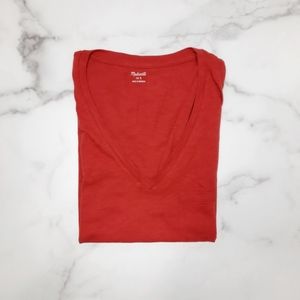 Madewell Whisper Cotton V-Neck Pocket Tee